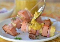 Leberkäs-Spießchen