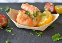 Scampi mit geschmorter Kirschtomate