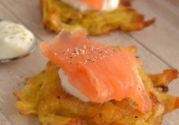 Kartoffelrösti mit Räucherlachs