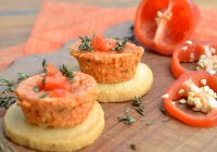 Tartelettchen mit Paprika und Thymian